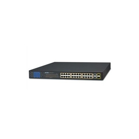 Switch Fast Ethernet PoE 24-Porte 10/100-+TX + 2-Porte 4POWER