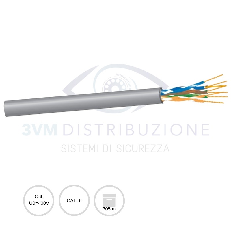 Cavo rete LAN 4x2xAWG23/1 Cat.6 (500 metri) - CAVI SPECIALI 