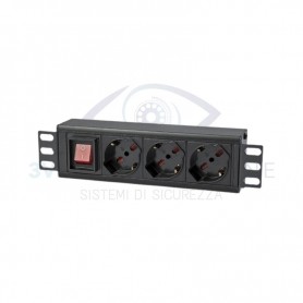 Canalina alimentazione per armadio Mini Lan 10" 4POWER