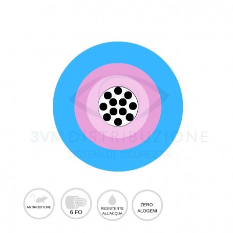 6 FO 9/125 LOOSE DIELETTRICO GUAINA LSZH CF09L06LSS2