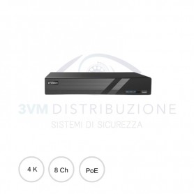 NVR 8 canali 8Poe PRONVR88KI EL.MO.