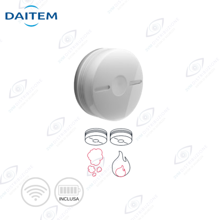Rivelatore fumo e calore SN102AD wireless | 3VM Distribuzione