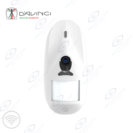 Rivelatore infrarosso volumetrico wireless con fotocamera Globo Cam