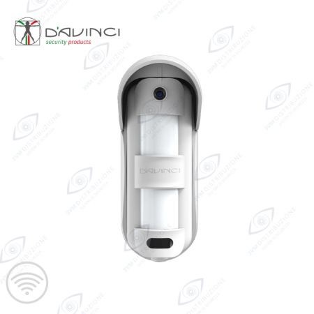 Rivelatore doppia tecnologia volumetrico wireless da esterno con fotocamera Visus outdoor