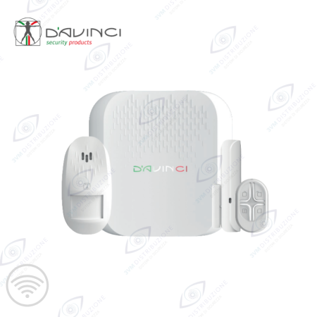Kit base antifurto wireless D'AVINCI | 3VM Distribuzione