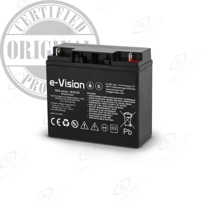 Batteria AGM 12V 7Ah per centrale di allarme