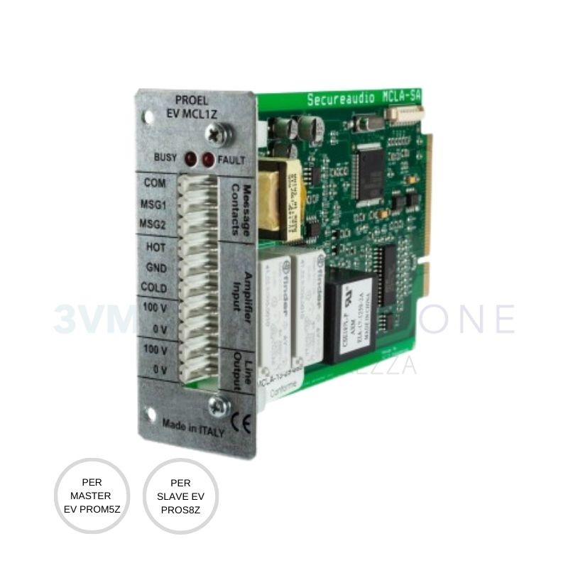 Modulo centrale EVAC per evacuazione sonora