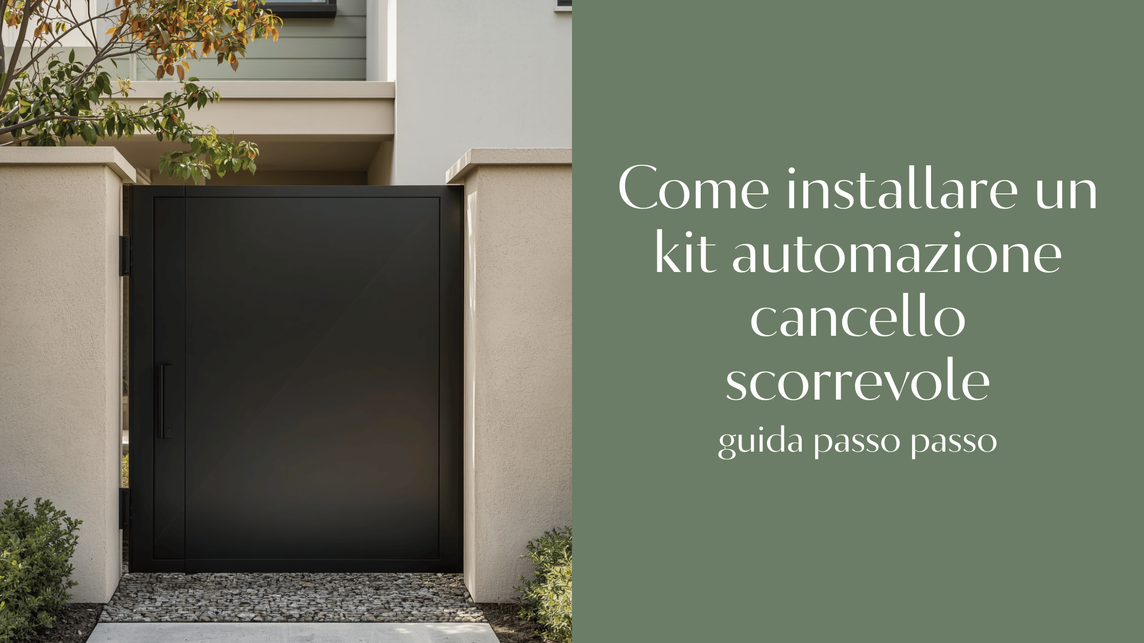 Come installare un kit automazione cancello scorrevole: guida passo passo