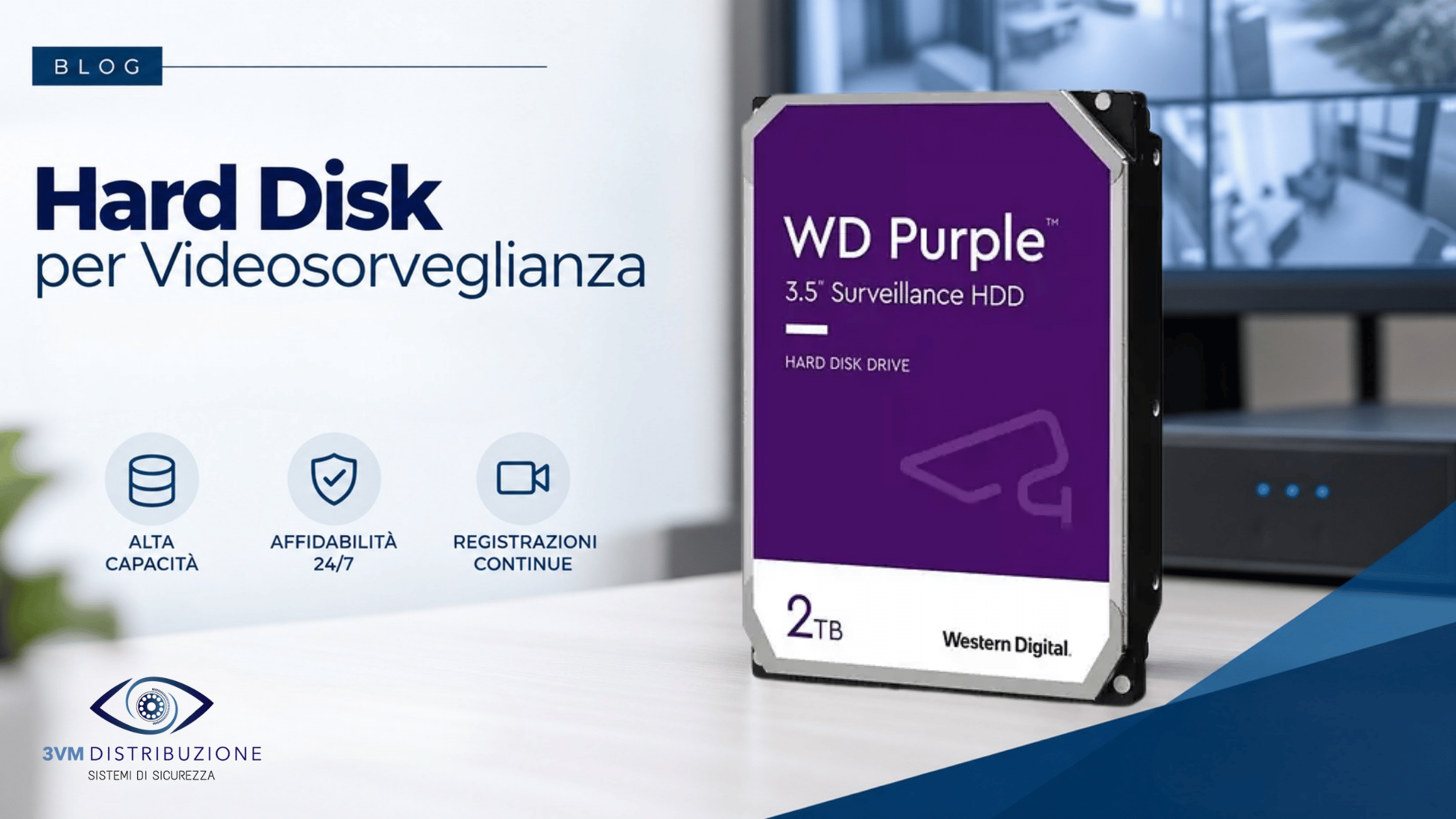 Hard disk per videosorveglianza: perché non usare un disco normale
