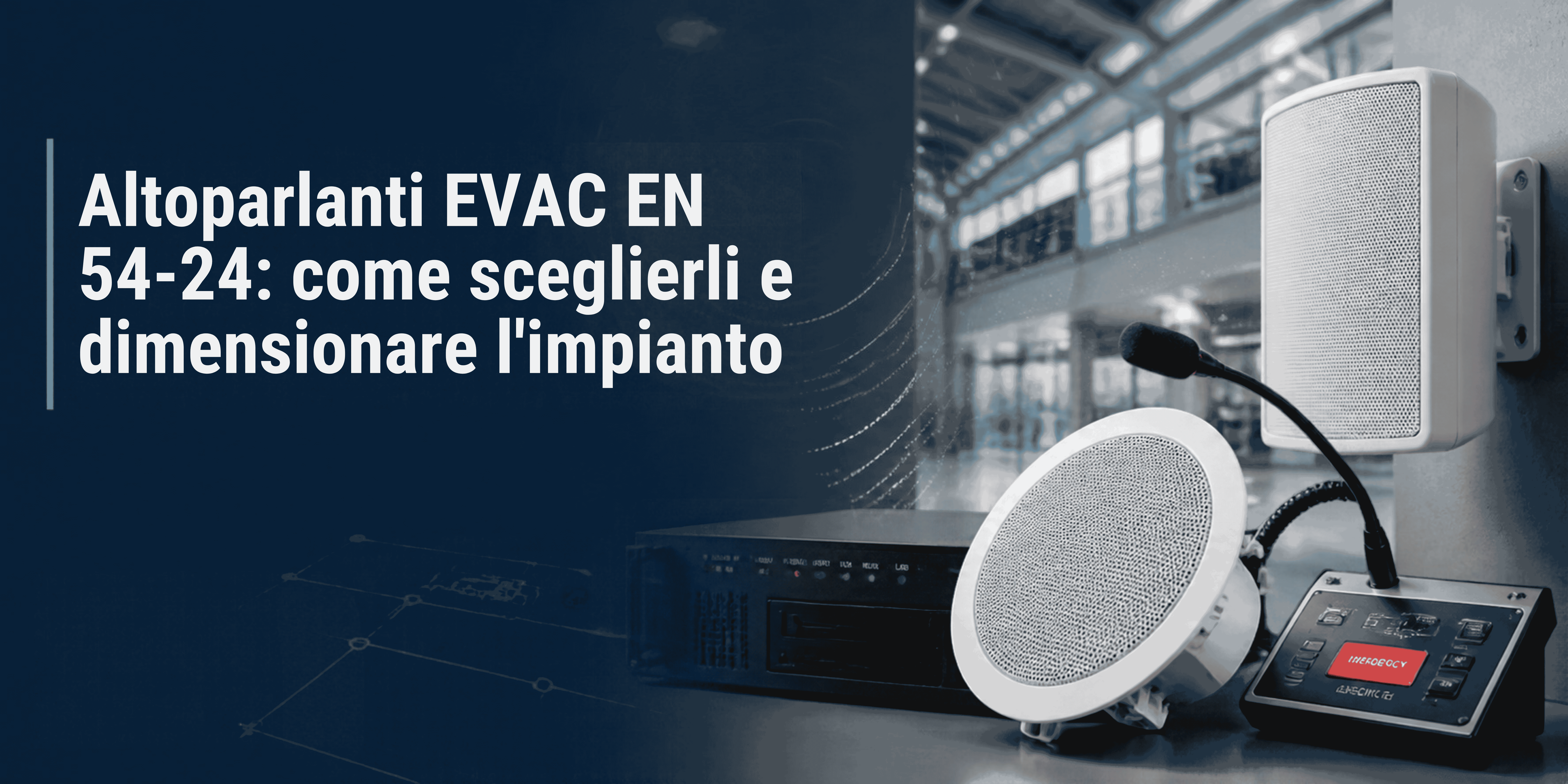 Altoparlanti EVAC EN 54-24: come sceglierli e dimensionare l'impianto